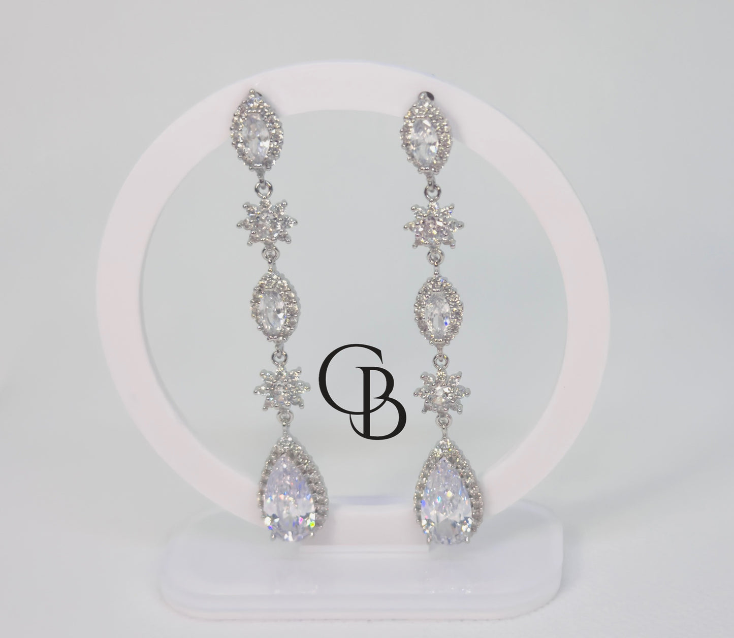 Boucles d’oreilles longue mariage "Alya"